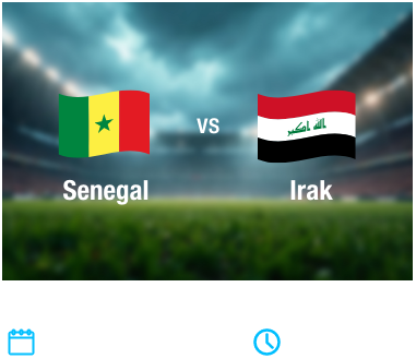 Partido 31 - Senegal vs Irak